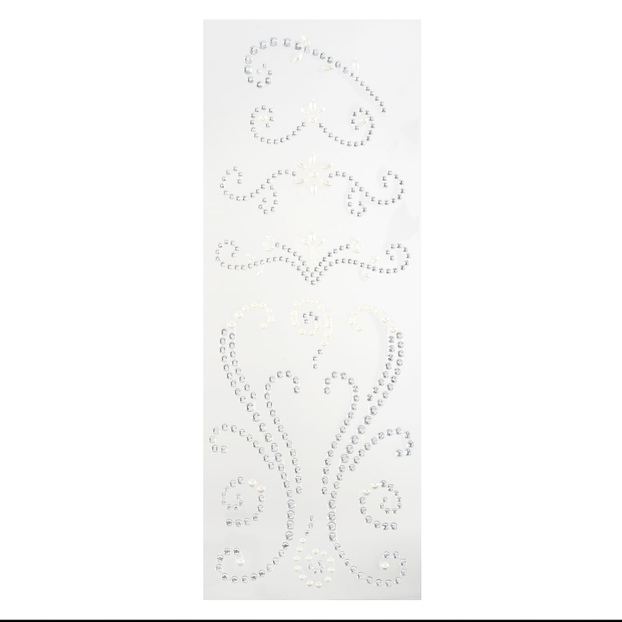 12 Pack: Silver Gem & Satin Pearl Bling Stickers by Recollections™